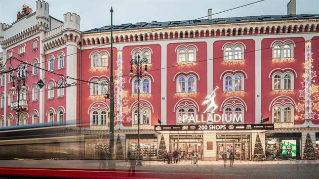Nkupn centrum Palladium v Praze navtv ron 16 milion zkaznk.