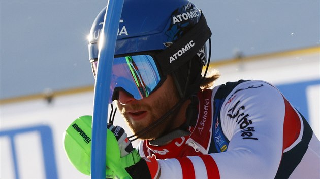 Rakouský lyžař Marco Schwarz v kombinaci na MS v Cortině