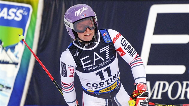Francouzská lyžařka Tessa Worleyová si z paralelního obřího slalomu na MS v Cortině odváží bronz.