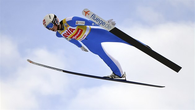 Norský skokan na lyžích Halvor Egner Granerud během závodu SP v Rašnově