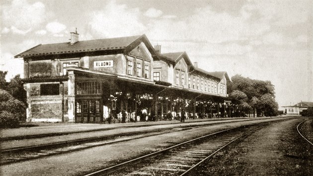 Kladno station at the time
