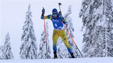 Martin Ponsiluoma bí sprint na svtovém ampionátu v Pokljuce.