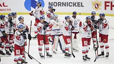 Zklamaní etí hokejisté po prohe s Ruskem