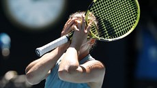Jennifer Bradyová po postupu do semifinále Australian Open.