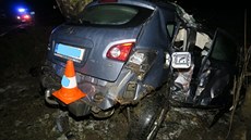 Váná nehoda dvou automobil na Prachaticku