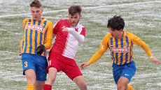 Momentka z utkání Karlovy Vary - Opava.