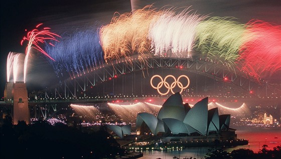 Momentka ze zakonení olympiády v Sydney 2000