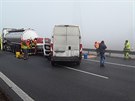 Hromadn nehoda na 179. kilometru D1 u Ostrovaic na Brnnsku zablokovala smr...
