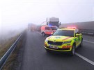 Hromadn nehoda na 179. kilometru D1 u Ostrovaic na Brnnsku zablokovala smr...