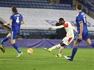 Slávista Abdallah Sima stílí gól Leicesteru v odvet vyazovací fáze Evropské...