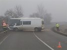 Dodvka se eln srazila s autobusem pobl obce aroice na Hodonnsku. (24....
