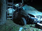 Tragicky skonla v ter veer dopravn nehoda u obce Suchomasty na Berounsku,...