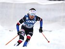Kateina Razýmová na trati skiatlonu na mistrovství svta v Oberstdorfu
