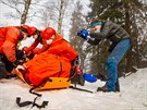 Hasi�i nacvi�ovali na Bischofstein� z�chranu �lov�ka se zlomenou nohou  (18. 2....
