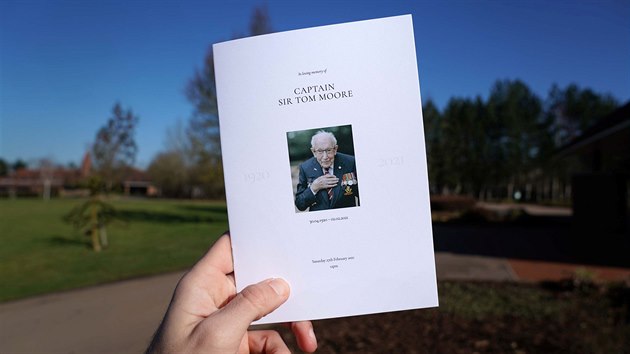 Pohřeb válečného veterána Toma Moorea. (27. února 2021)