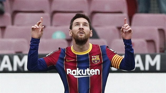 Lionel Messi (Barcelona) slav gl proti Cdizu.