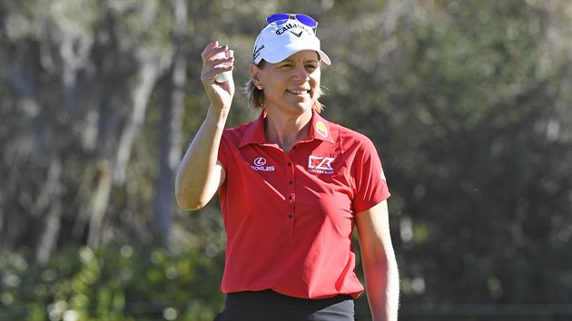 Švédská golfistka Annika Sörenstamová na turnaji v Orlandu