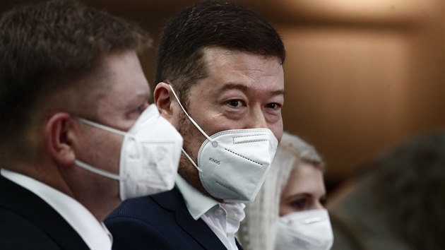 Tomio Okamura na jedn�n�. Poslaneck� sn�movna Praha (26.�nor 2021)