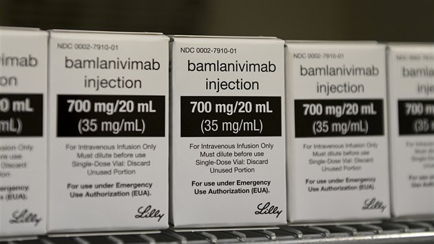Pražská Thomayerova nemocnice představila lék bamlanivimab pro léčbu covid-19, který má k dispozici. (26. února 2021)