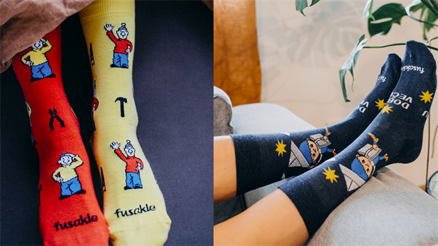 Fusakle jsou designov� pono�ky pro ka�dodenn� no�en�, navrhovan� a vyr�b�n� v�hradn� na Slovensku a v��esk� republice. Za p�t let fungov�n� Fusakle zam�stn�vaj� stovky lid� ve v�rob� a mnoha dal��m d�vaj� pr�ci v�souvisej�c�ch oborech. Fusakle jsou pro v�echny, kte�� se cht�j� bavit �ivotem, maj� chu� pom�hat druh�m, a p�itom z�stat sami sebou. �esko-slovensk� origin�l od hlavy po Fusakle.