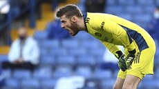 Branká� Manchesteru United David de Gea b�hem zápasu proti Chelsea