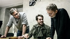 Re�isér Ji�í Havelka, herec Patrik D�rgel a dramaturgyn� Marta Ljubková b�hem...