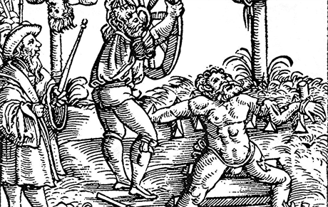 Obraz z roku 1586 se nám nesnaí namluvit, e ztváruje popravu údajného...