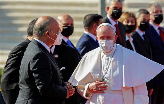 Pape Frantiek pistál v Iráku. (5. bezna 2021)