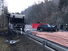Smrteln nehoda kamionu a osobku u Votic na Beneovsku