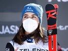 Petra Vlhová, vítzka obího slalomu v Jasné