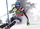 Slovenská lyaka Petra Vlhová na trati slalomu v Jasné