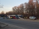 Na nedlní demonstraci míily dva autobusy z Karvinska a Ostravska. Policie je...