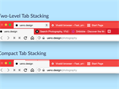 Dva panely ve Vivaldi browseru – kompaktní zobrazení