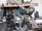Opravená socha se vrátí na Folimanku.
