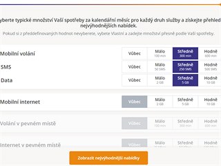 Srovnávač tarifů ČTÚ