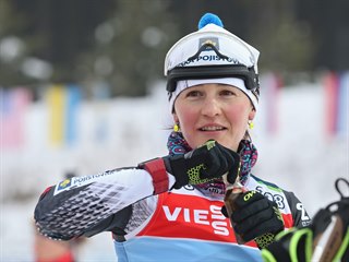 Veronika Vítková při tréninku v Novém Městě na Moravě.