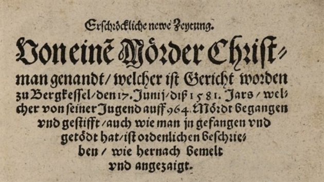 V roce 1581 napsal své pojednání o zlosynovi a jeho zločinech Caspar Herber.