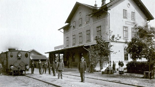 Stanice Netolice v roce 1902
