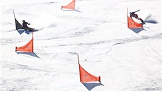 Paralelní obří slalom na mistrovství světa ve slovinské Rogle. Na trati Selina...