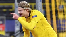 Erling Haaland, úto�ník Borussie Dortmund.
