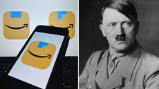 Amazon mění logo aplikace, to někomu připomínalo knír Adolfa Hitlera.