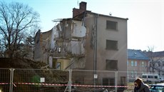 Demolice domu v Olomouci na Rooseveltov ulici, který stojí v cest nové...