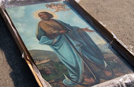 Obraz sv. Klimenta je umleckým dílem Antona Haffnera. Jeho cena se odhaduje na...