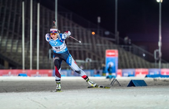 Lucie Charvátová ve sprintu zaznamenala nejlepí výsledek sezony.