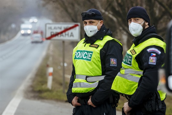 Policejní kontroly mezi okresy (1. bezna 2021)