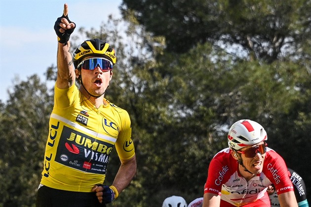 Roglič vyhrál předposlední etapu závodu Paříž-Nice je blízko triumfu