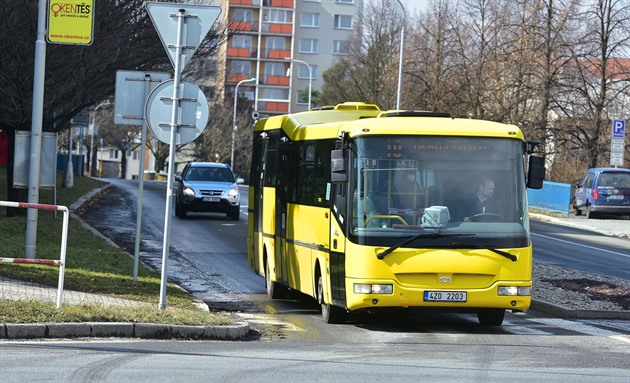 MHD ve Valaském Meziíí (bezen 2021).