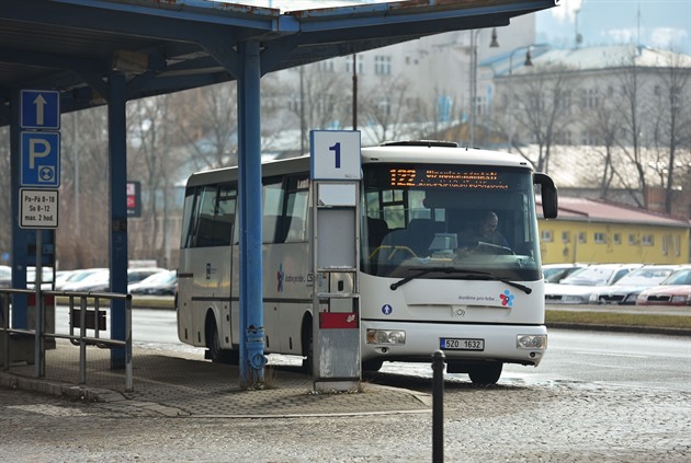 Autobusové nádraí ve Vsetín (bezen 2021)