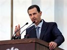 Syrský prezident Baár Asad ení v parlamentu. (12. srpna 2020)