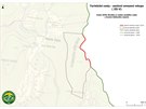 Sezonn� z�kaz vstupu: zelen� turistick� cesta (Ji��ho Nov�ka) v �seku soub�hu...